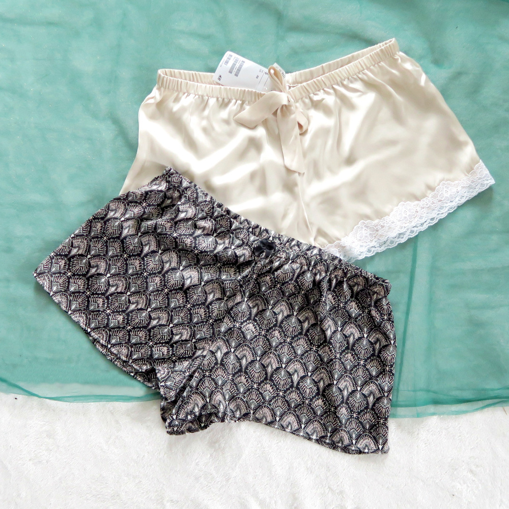 FINAL OFFER NWT H&M Satin Shorts Set Size XS